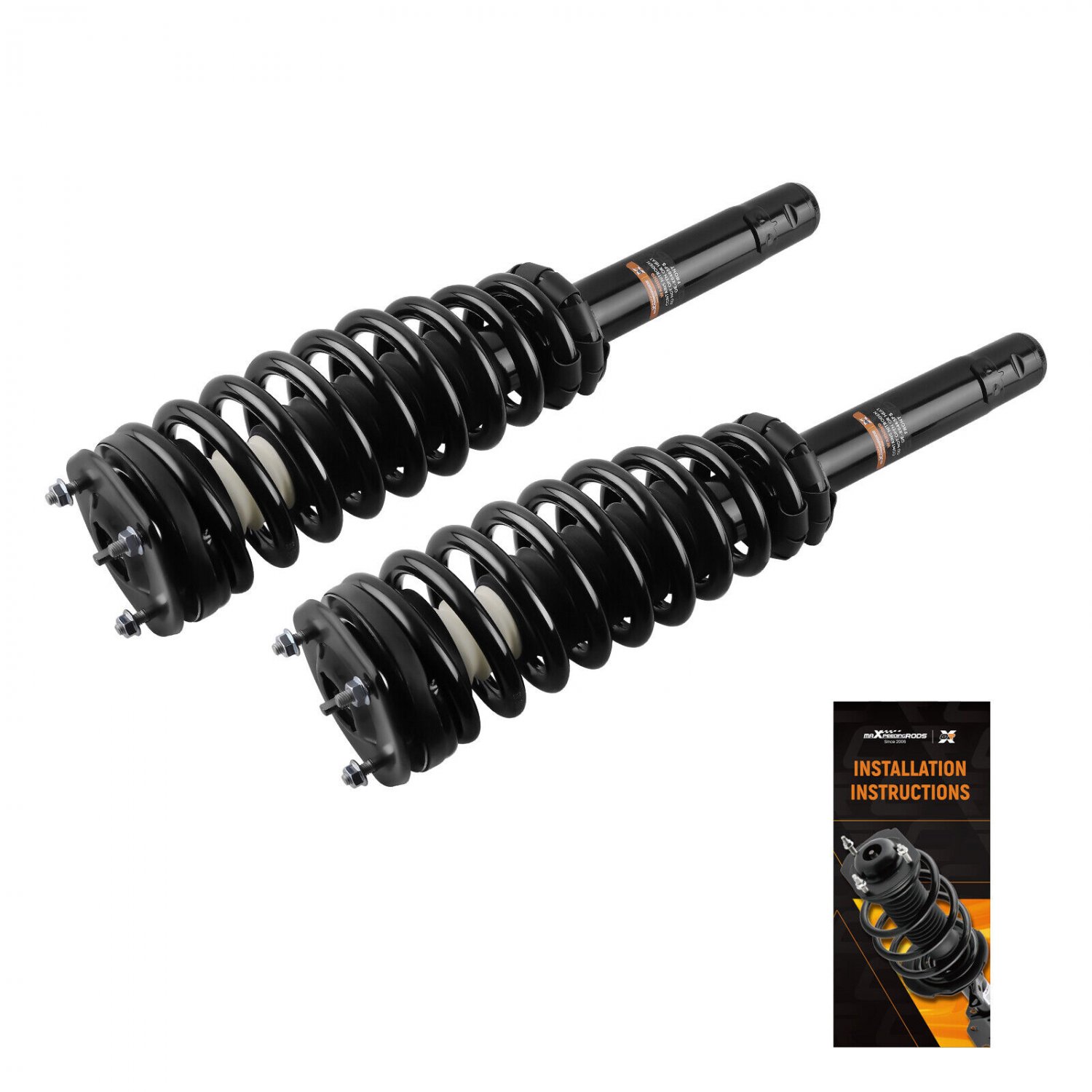 2x Front Shock Struts Assembly For Ford Fusion For Mercury Milan 2010-2012