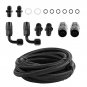 AN6 6AN Automatic Transmission Cooler Lines Kit Fit For 4L60E 4L65E Black