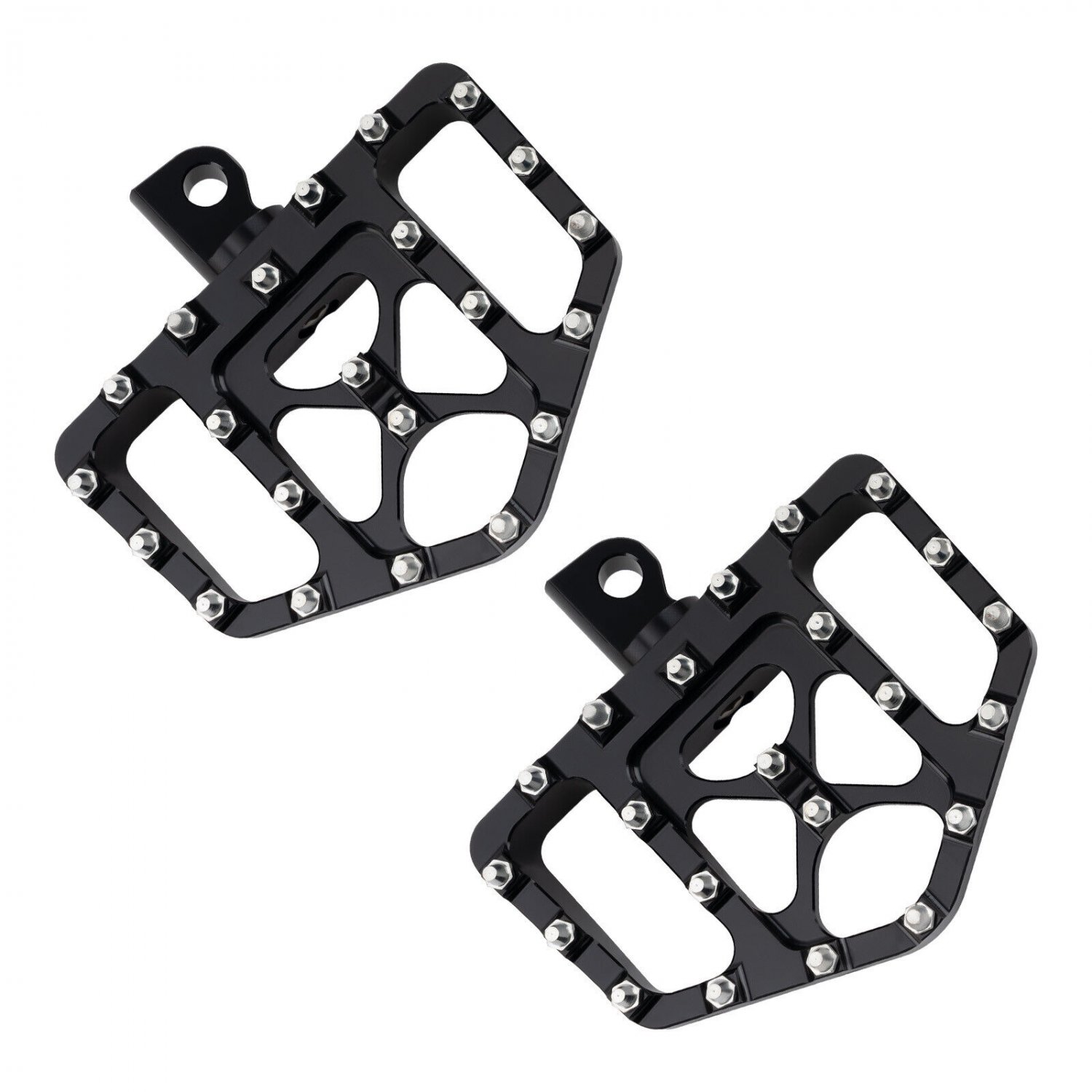 Pair MX Style Wide Fat Foot Pegs Floorboard For Harley Dyna Touring Sportster