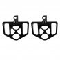Pair MX Style Wide Fat Foot Pegs Floorboard For Harley Dyna Touring Sportster