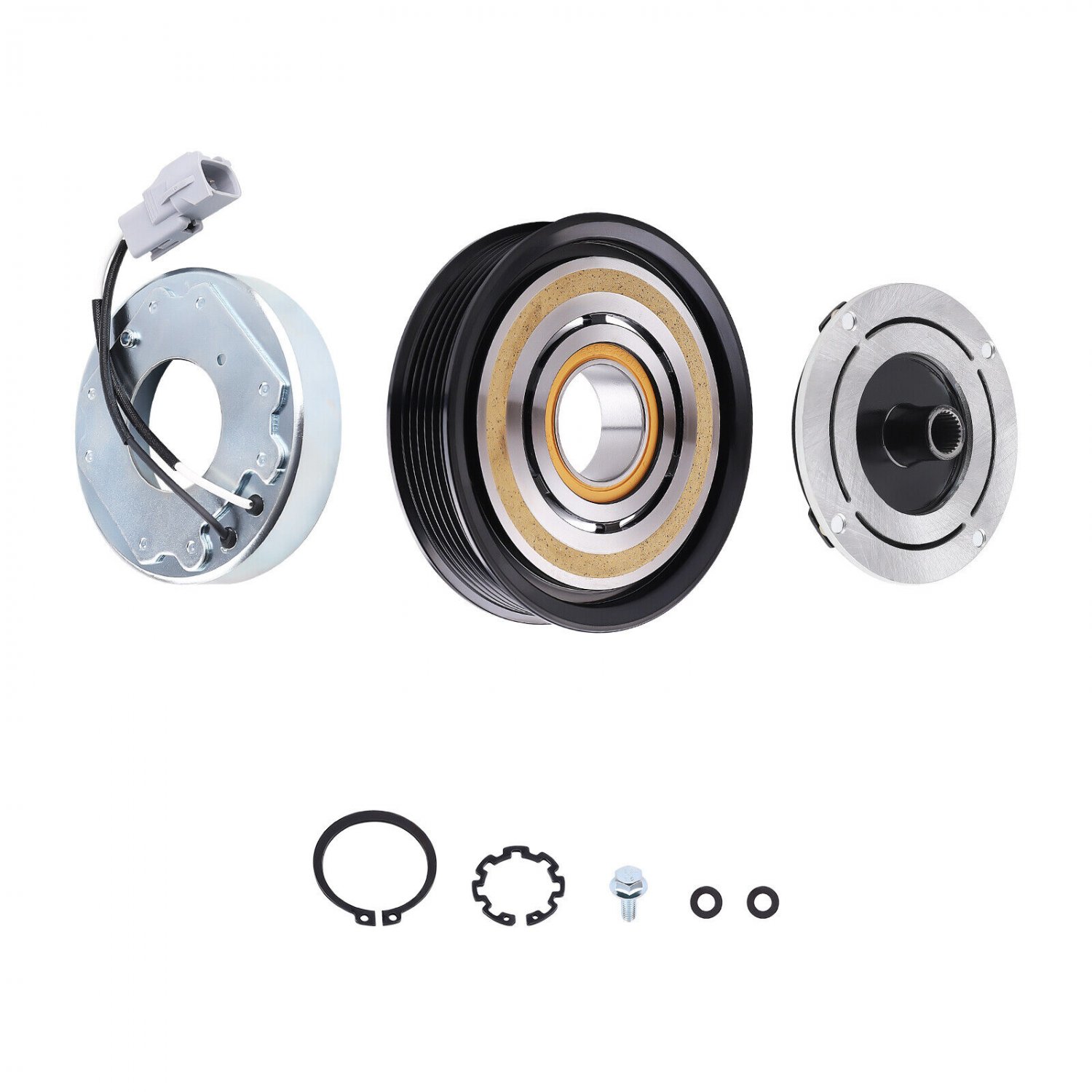 12V A/C AC Compressor Clutch Assembly Kit For Ram 1500 Classic V6 3.6L 2019-2022