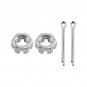Rear Left + Right Complete CV Joint Axles for Polaris Ranger XP 900 2013-17