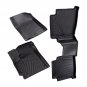 3pcs Floor Mats Liner Black TPE All-Weather for Kia Seltos 2021-2024 Rubber