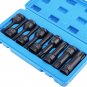 1/2 Inch 10Pcs Impact Socket Bits 3-Inch Extra Long Impact Star.