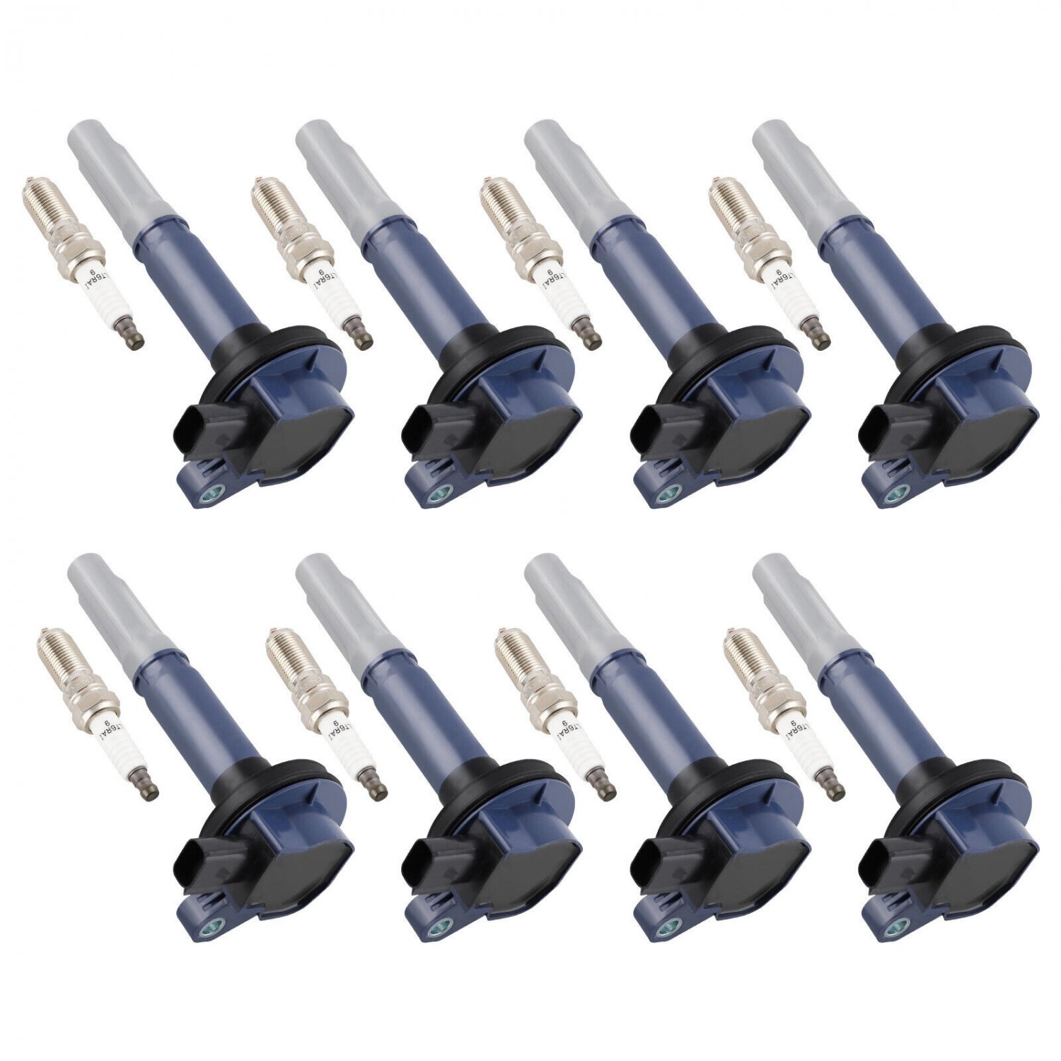 8 pcs Ignition Coil + Iridium Spark Plug for Ford F150 Truck Mustang 11-16 5.0L