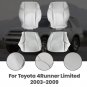 Front Driver + Passenger Leather Seat Cover Set for Toyota 4Runner Limited 03-09