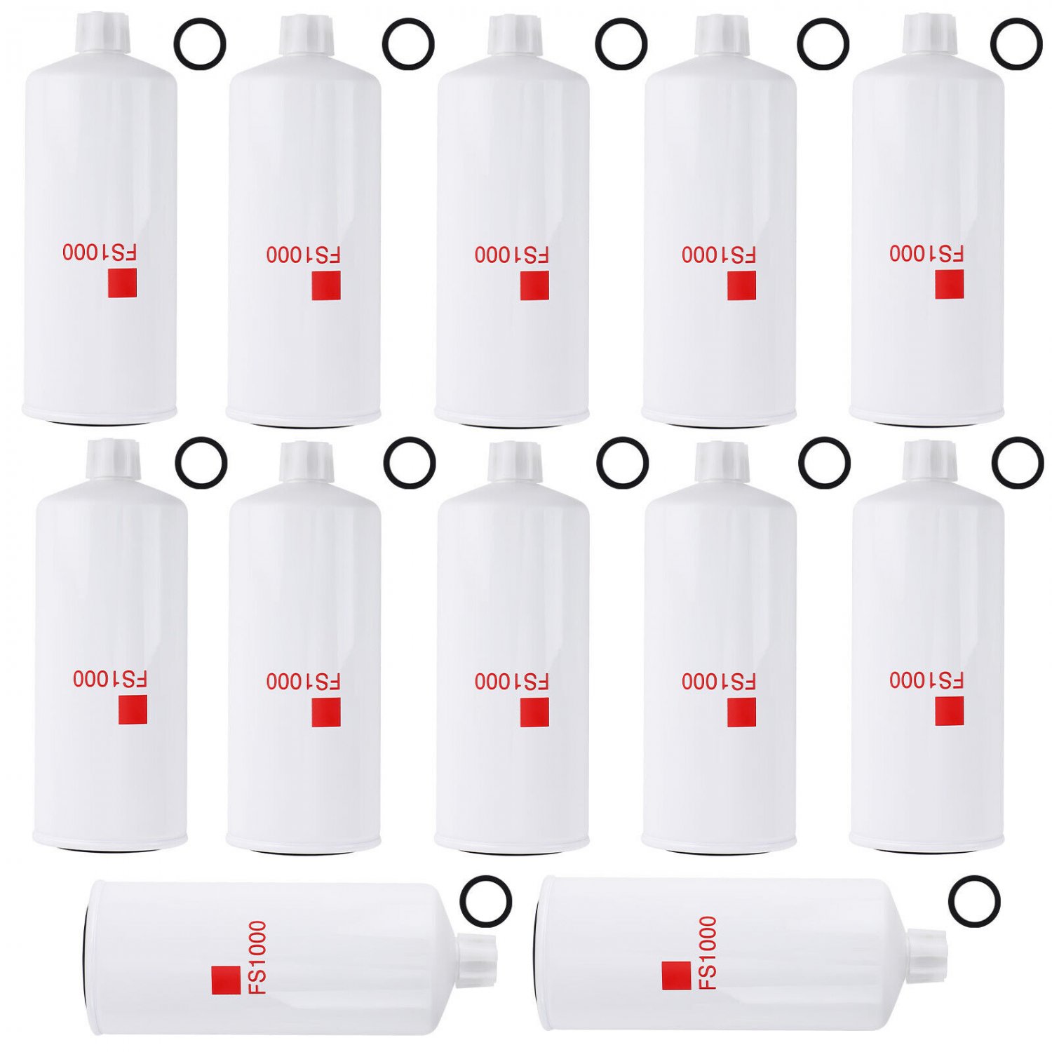 New 12 Pcs Fuel Filter With Water Separator for Cummins 3161407 3329289