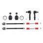 10x Front Upper Control Arms Ball Joints Tie Rods For 07-13 Chevy Silverado 1500
