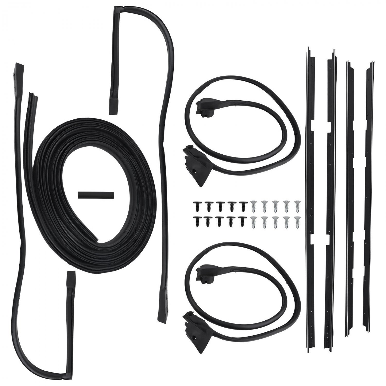 9Pcs Weather Stripping Door Seals Kit 23256 For Malibu LeMans 2 Door 1978-1981