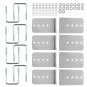 8x Galvanized L-Type Boat Trailer Bunk Bracket Kit Fit For 3 x 3 Crossmember