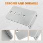 8x Galvanized L-Type Boat Trailer Bunk Bracket Kit Fit For 3 x 3 Crossmember