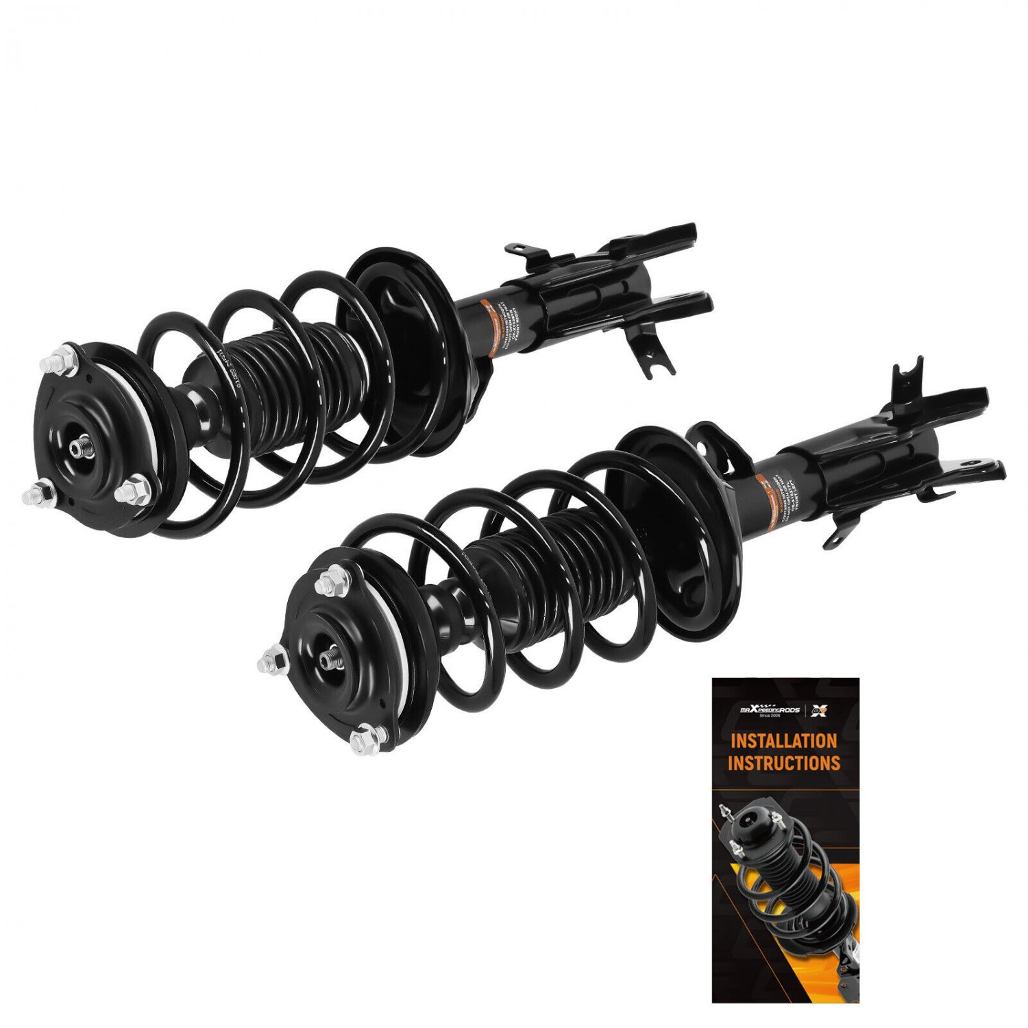 2pcs Front Struts w/Coil Springs For Honda Civic 2013 2014 2015 DX/EX/EX-L