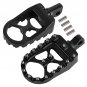 Black MX Style 360° Roating Wide Foot Pegs For Harley Dyna Softail Iron 883