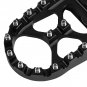 Black MX Style 360° Roating Wide Foot Pegs For Harley Dyna Softail Iron 883