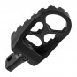 Black MX Style 360° Roating Wide Foot Pegs For Harley Dyna Softail Iron 883