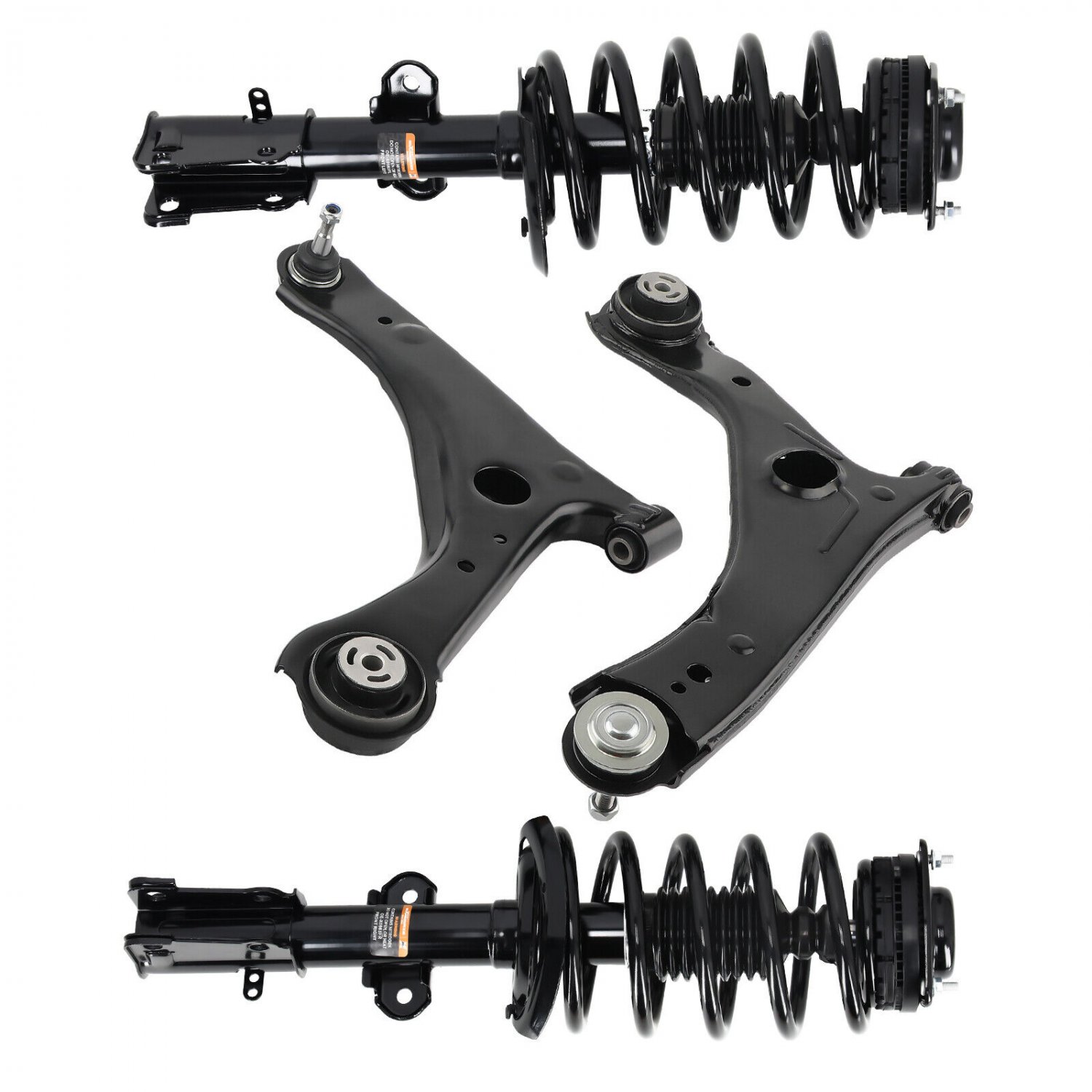 Front Struts w/ Coil Spring + Lower Control Arms For 11-2018 Dodge Grand Caravan