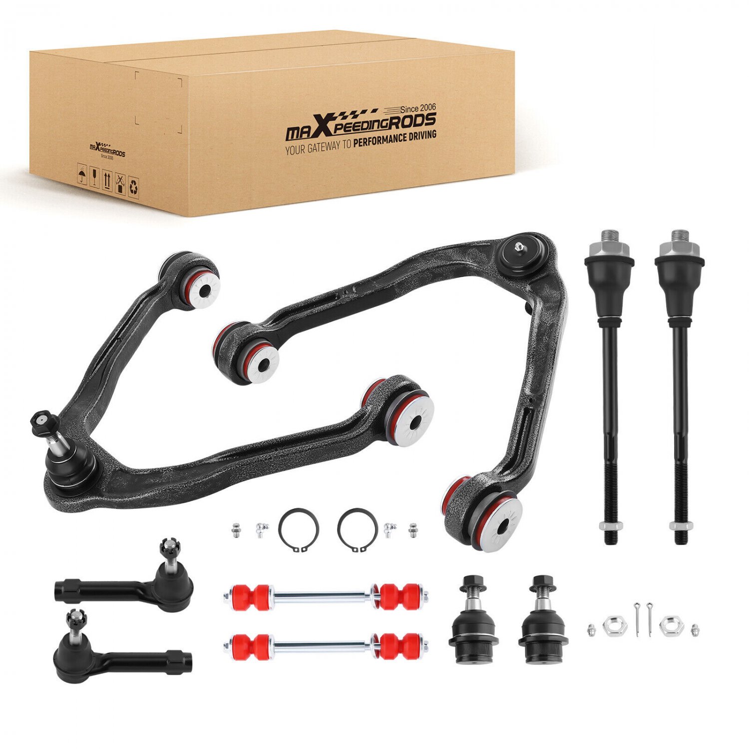 10pcs Suspension kit Upper Control Arm w/PU Bushing For 1999-2007 Silverado 1500