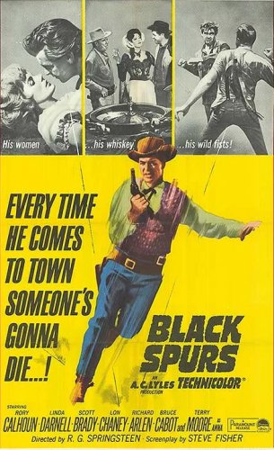 Black Spurs on DVD, Western, Rory Calhoun, Linda Darnell,
