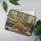 Cat Print Laptop Sleeve