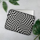 Wave Checkers - Black/White Laptop Sleeve