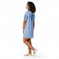 "Blue Diamond Print Graphic" Mini T-Shirt Dress