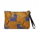 Blue Flower Print Crossbody Bag