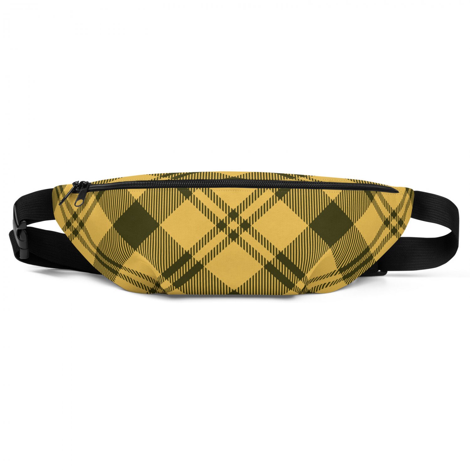 Plaid Black/Yellow Fanny Pack