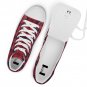 Black & Red Plaid Men’s High Top Canvas Shoes