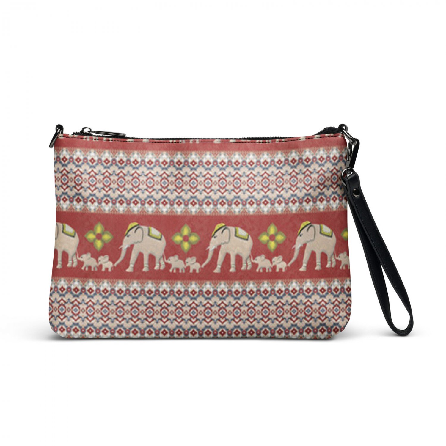 Elephant Print Crossbody Bag