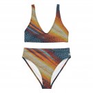 Splash of Color Bikini: Recycled High-Waisted Bikini
