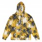 Palm Tree Green Yellow Print Unisex Zip Hoodie