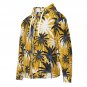 Palm Tree Green Yellow Print Unisex Zip Hoodie