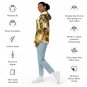 Palm Tree Green Yellow Print Unisex Zip Hoodie