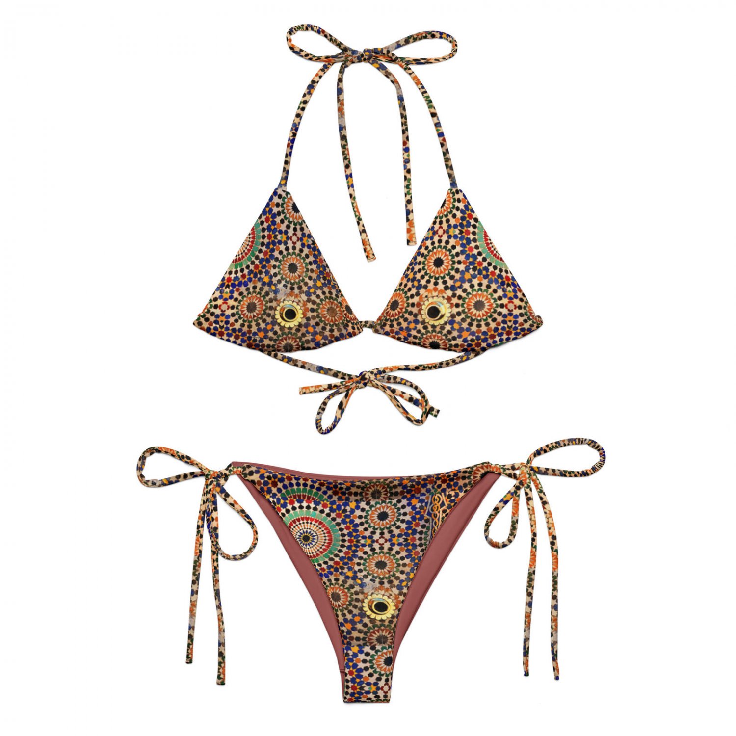 Ancient - All-Over Print Recycled String Bikini