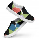 Geometric Men’s Slip-On Canvas Shoes
