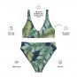 Jungle Green Print Recycled High-Waisted Bikini