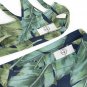 Jungle Green Print Recycled High-Waisted Bikini