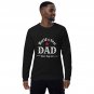 "Worlds Best Dad" Print - Organic Raglan Sweatshirt