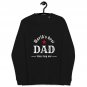 "Worlds Best Dad" Print - Organic Raglan Sweatshirt