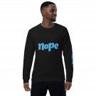 Nope Print Unisex Organic Raglan Sweatshirt