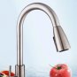 Kitchen Faucet Pull Down Sprayer High Arc Single Handle Sink Faucet Water Lines