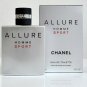 Chanel Allure Homme Sport 3.4oz Men's Eau de Toilette 100ml NEW