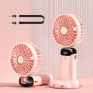 Portable Fan, Battery-operated Fan with LED, Small Foldable USB Fan