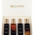Bella Vita Men’s Perfume Gift Set 4x20ml | Woody, Citrus & Oud Fragrances
