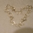 Silver toned Hearts Bracelet