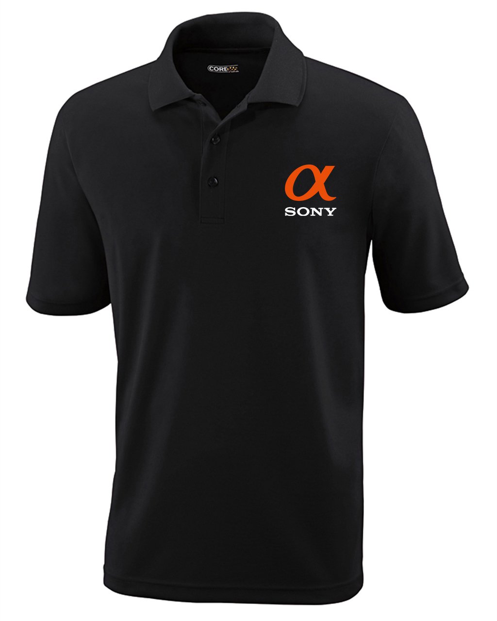 Sony Alpha Full Frame Camera Logo Core365 Polo Shirt