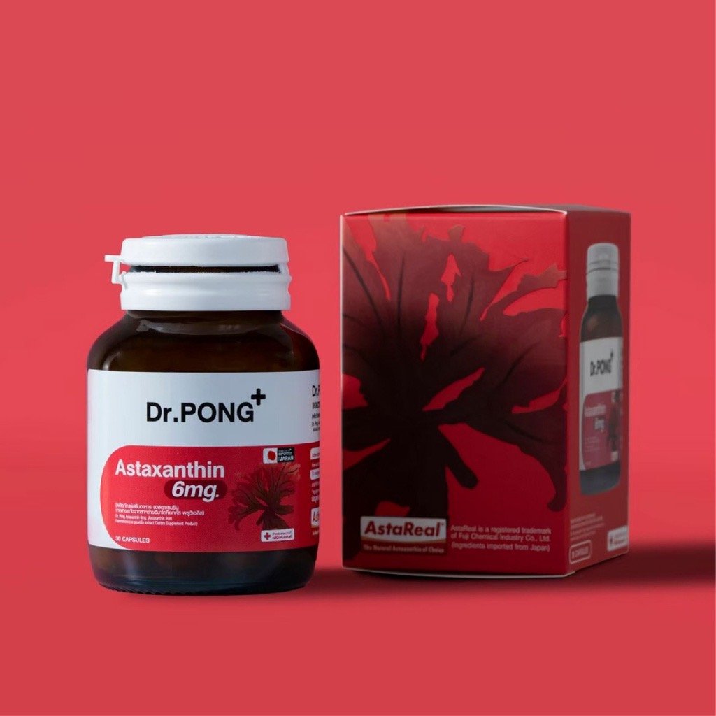 3x New Arrival Dr.Pong Astaxanthin 6mg AstaREAL Japan Anti-Aging Supplement