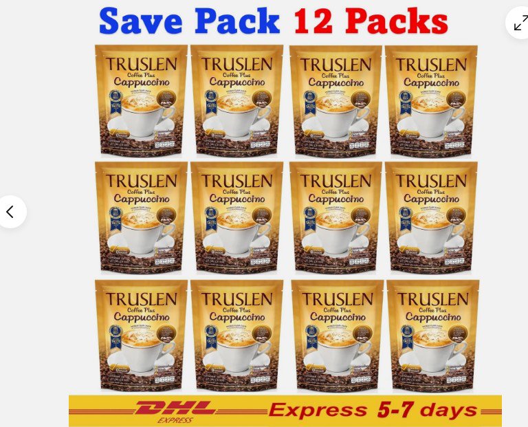 12x Truslen Coffee Plus Cappuccino Weight Control Health Instant Mix Coffee 17g
