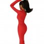 BLKD Half Sleeve One Shoulder Slit Maxi Dress