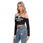 QOS BLKD No White Boys Women&acirc;��s Halter Lace-up Top